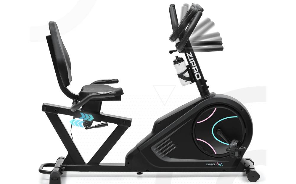 Велотренажер электромагнитный Zipro Iconsole+ Glow WM черный 2 Велотренажер электромагнитный Zipro Iconsole+ Glow WM черный 2