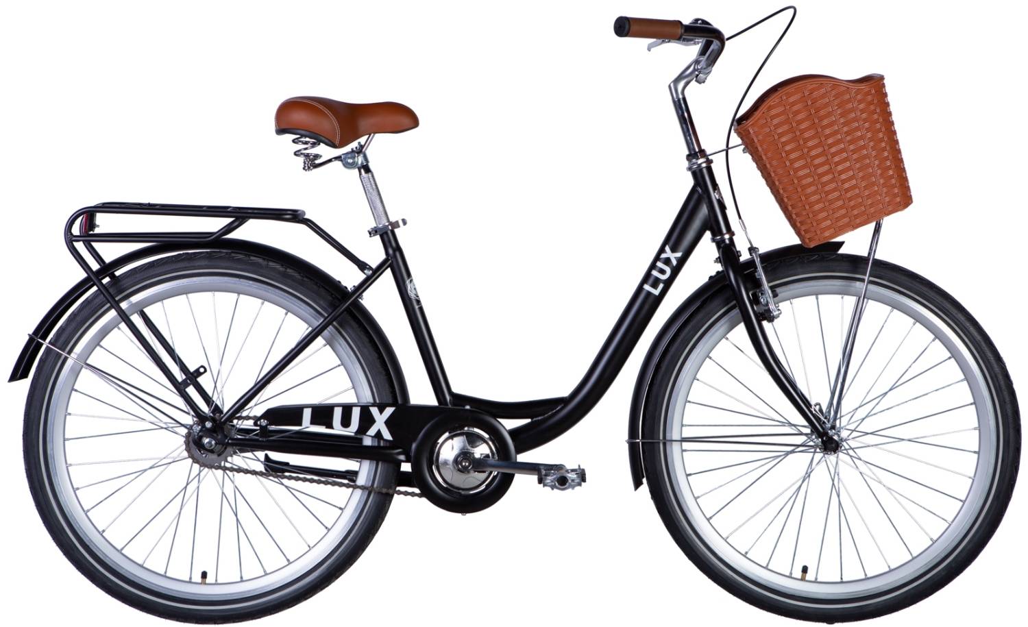 Фотография Велосипед Dorozhnik LUX 26" размер М рама 17 2024 Черный