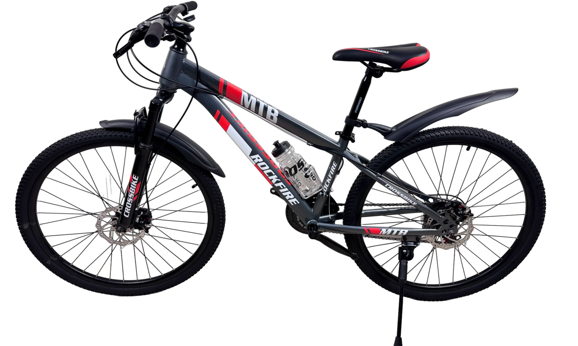 Велосипед CrossBike Rockfire 24", размер XXS, рама 11", год 2026, Серый 5