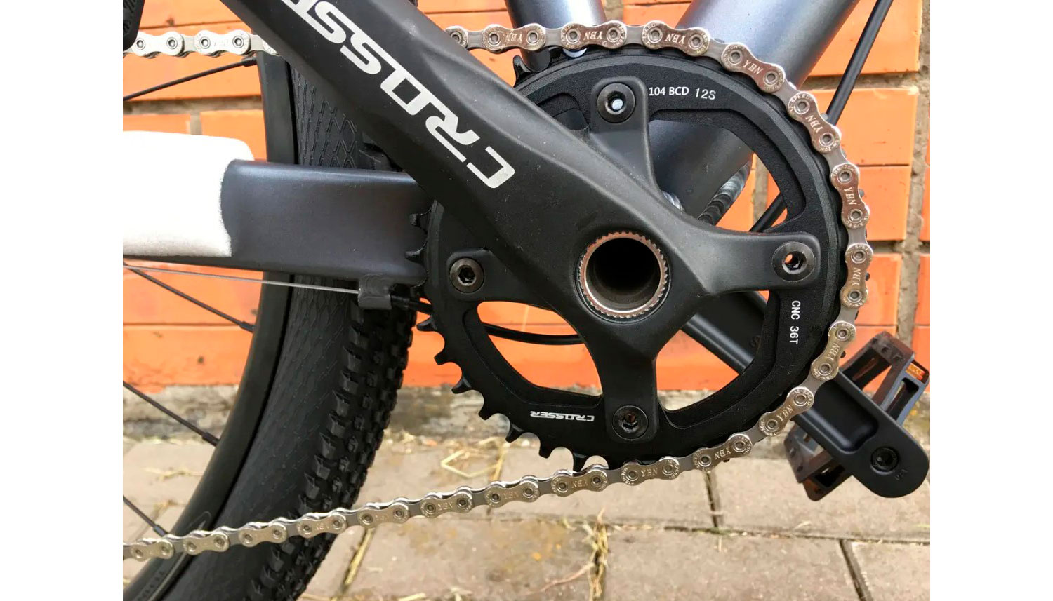 Велосипед Crosser Flow 1x13 29" 2022 розмір М рама 17 Чорний 7 Велосипед Crosser Flow 1x13 29" 2022 розмір М рама 17 Чорний 7