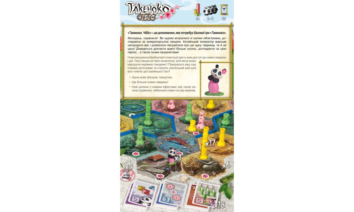 Настольная игра Такеноко: Чибис (Takenoko: Chibis) дополнение 2