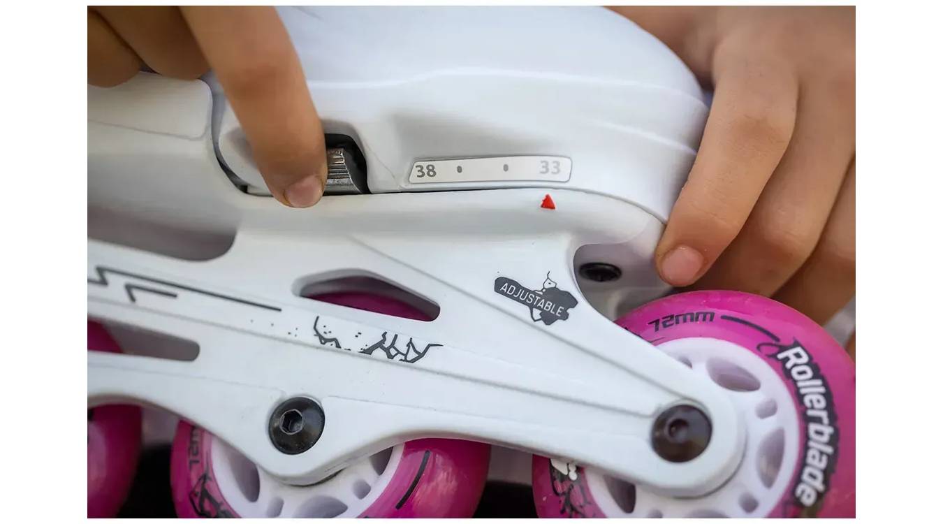 Ролики Rollerblade Fury Combo 2023 white-pink 29-33 2