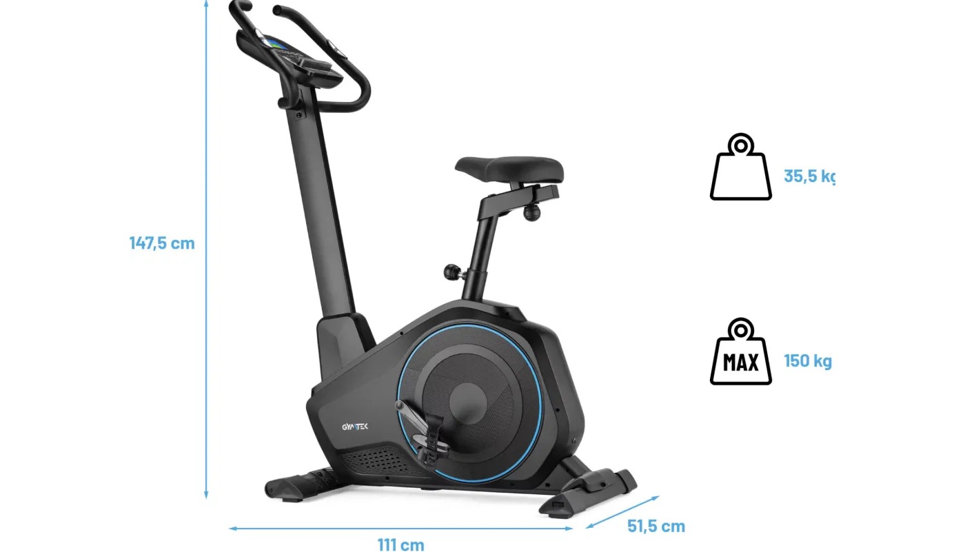 Фотография Велотренажер Gymtek XB6000 электромагнитный синий 2