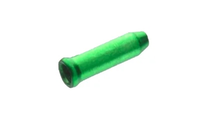 Фотография Наконечник A1 для тормозного троса и переключения, аннодированный Alu,  зеленый, 1 шт