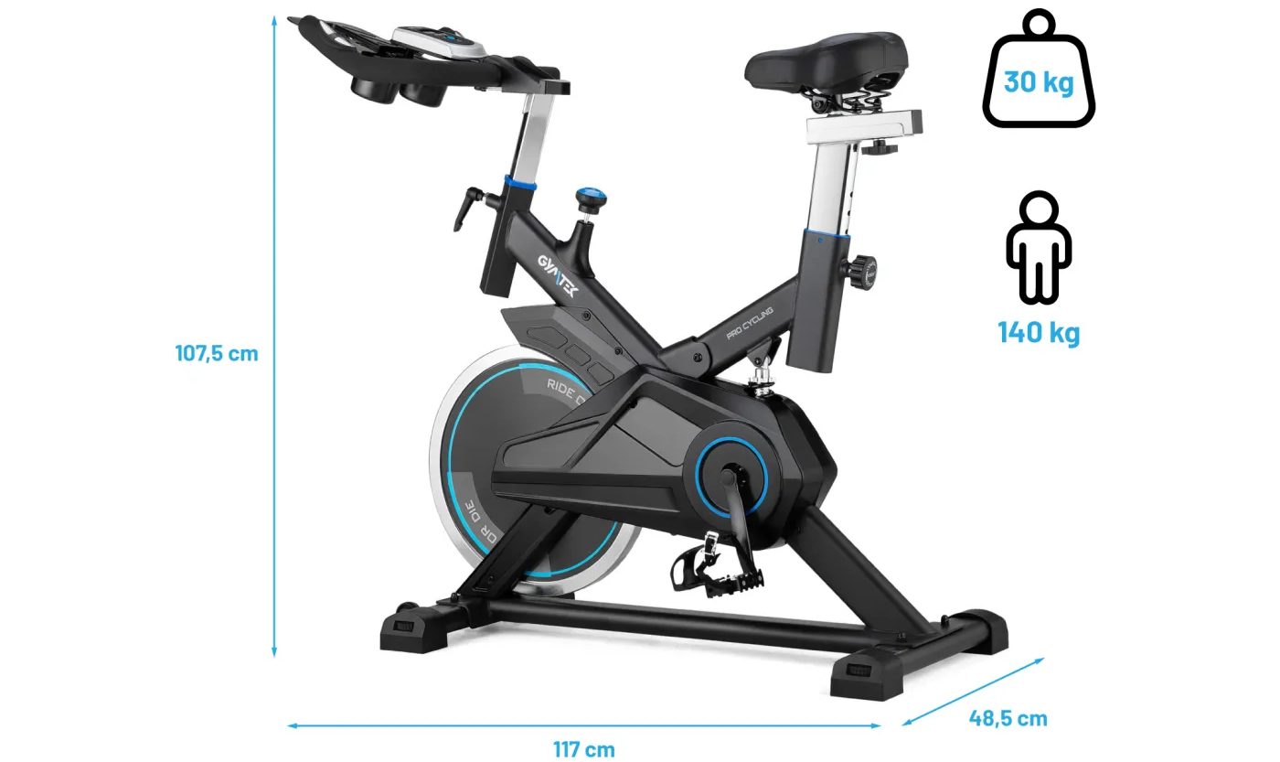 Спинбайк Gymtek XS1400 синий 2
