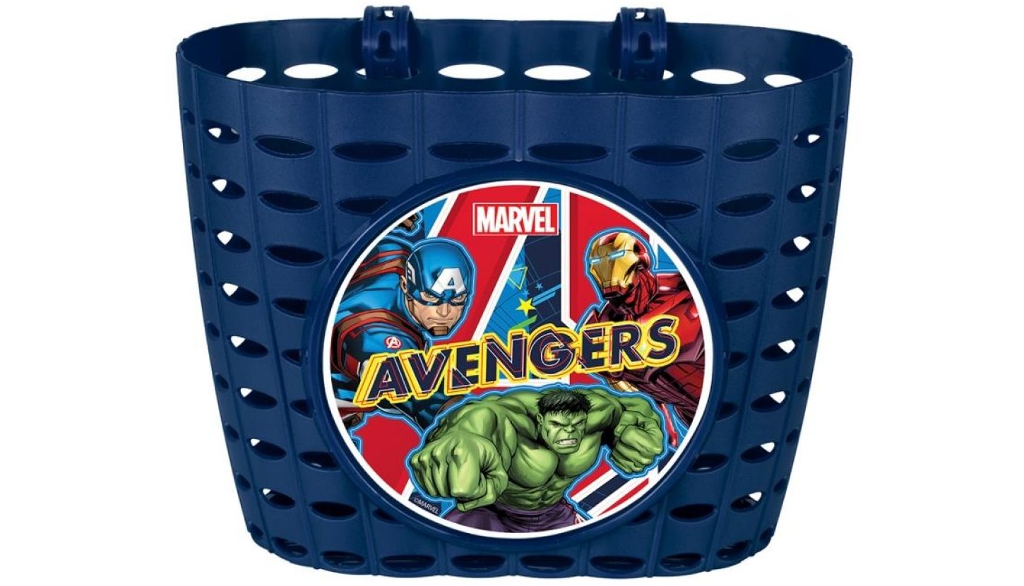 орзина передняя Mendelli 12" Avengers пластик синий орзина передняя Mendelli 12" Avengers пластик синий