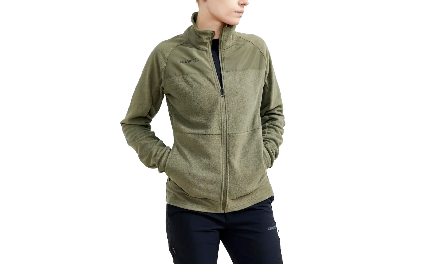 Кофта Craft ADV Explore Fleece Midlayer женская, размер L, сезон AW 21, зеленый 2