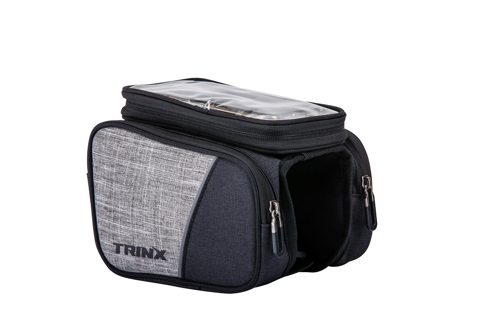 Фотографія Сумка на раму Trinx TB70, колір Чорно-сірий 