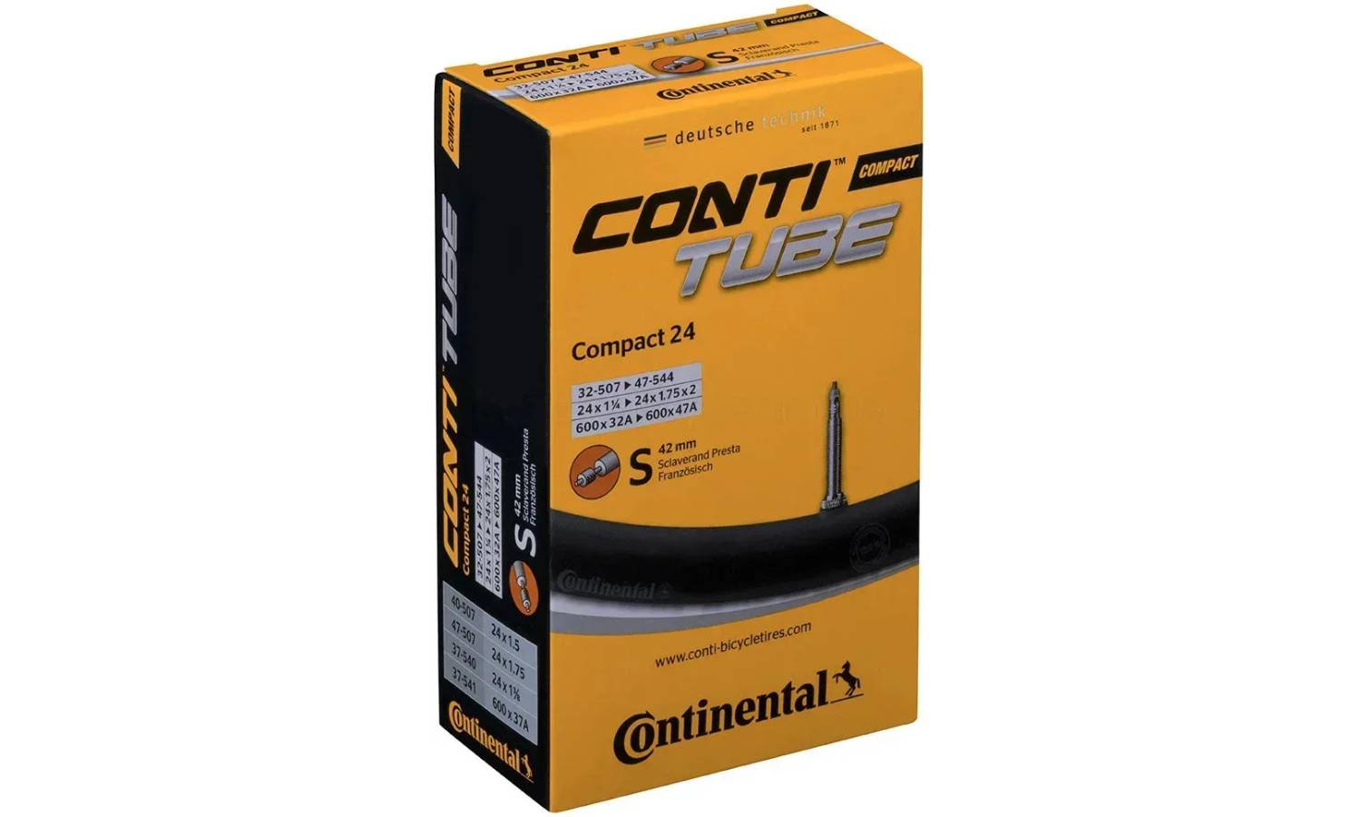 Камера Continental Compact Tube 24" S42 RE [32/47-507/544] 