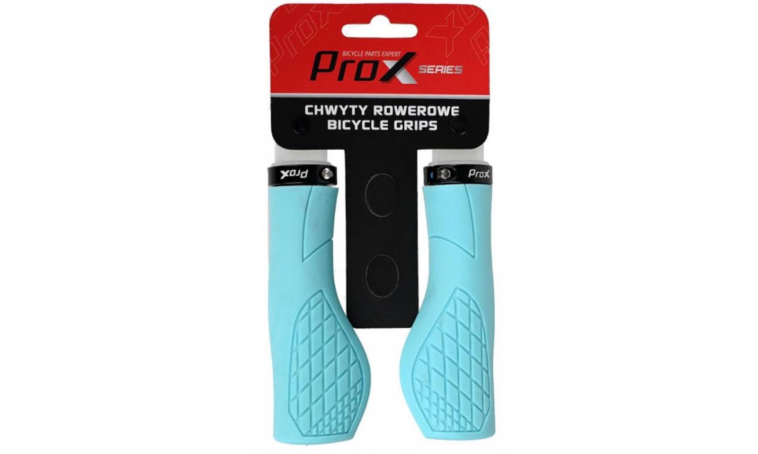 Грипсы ProX GP-35 Ergo Lock 130 мм голубой 2