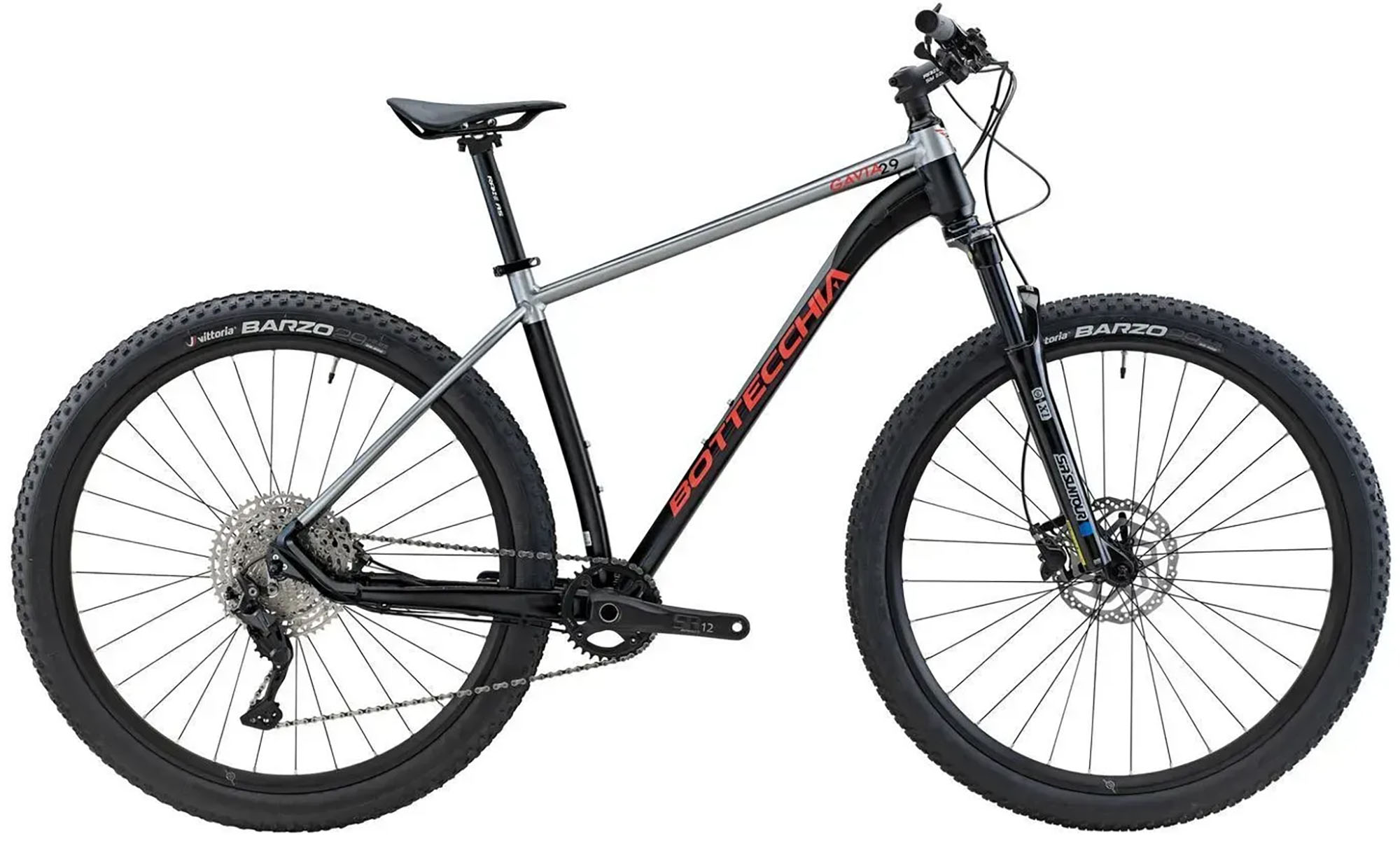 Велосипед Bottecchia GAVIA 29" SRAM, размер M, рама 17" (44cm), год 2026, Серебристый / черный 