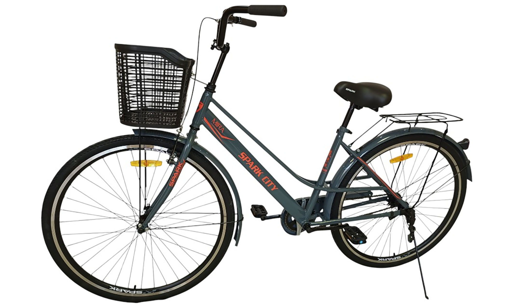 Велосипед SPARK CITY MIRA 28", размер M, рама - 18", год 2026, серый 5 Велосипед SPARK CITY MIRA 28", размер M, рама - 18", год 2026, серый 5