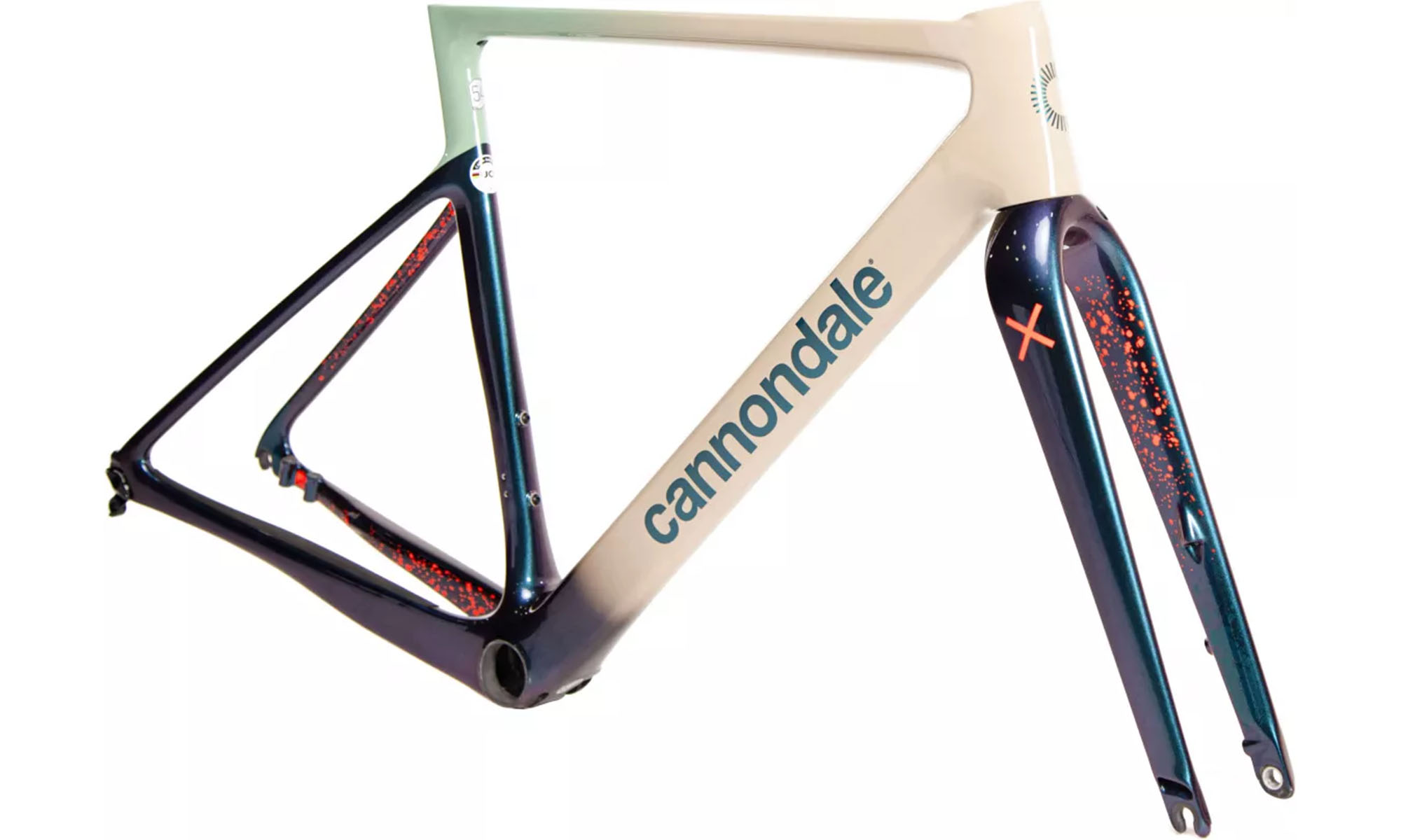 Рама Cannondale S6 EVO CX 28", размер M/L, рама 54см, год 2025, бежевый/синий 2 Рама Cannondale S6 EVO CX 28", размер M/L, рама 54см, год 2025, бежевый/синий 2