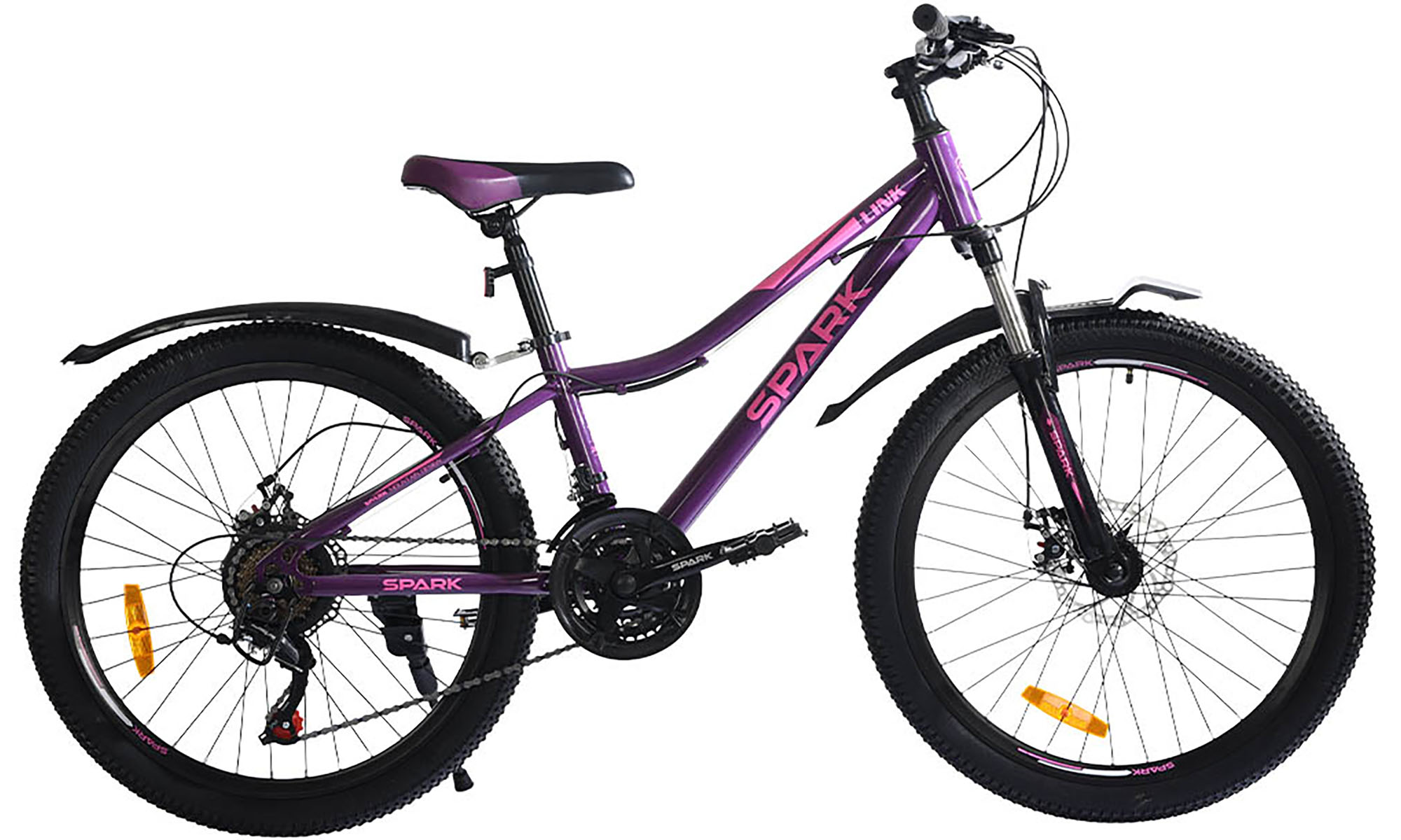 Велосипед SPARK LINK 24", розмір XS, рама 12", рік 2026, фіолетовий 