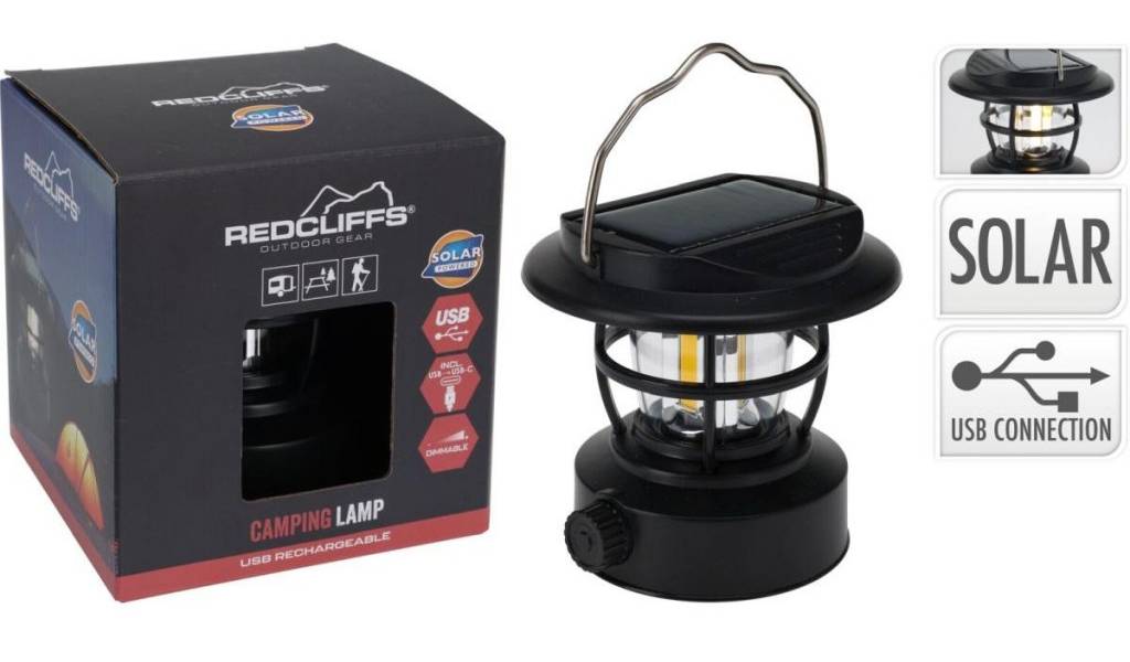 Фотографія Фонарик кемпинговый Redcliffs Solar, USB 200 lm