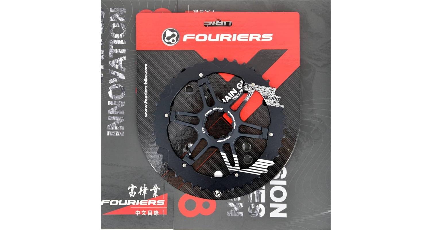 Фотографія Зірка касети Fouriers Shimano 10ск алюм 42Т+сталь 16Т, чорний