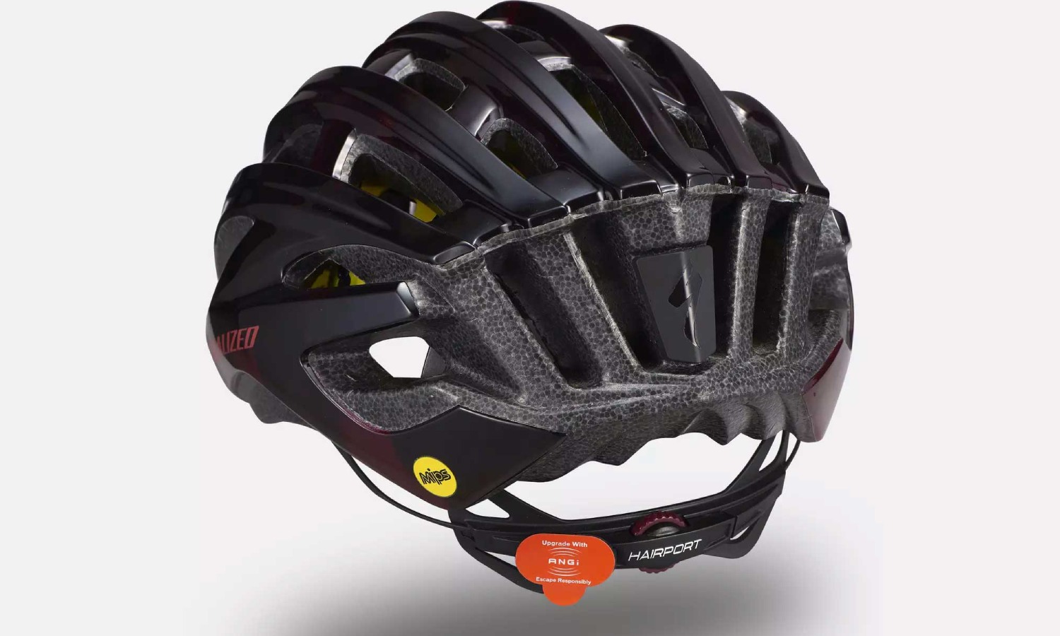 Фотографія Шолом Specialized PROPERO 3 HLMT ANGI READY MIPS CE MRN/BLK розмір S (51-56 см), фіолетово-чорний 5