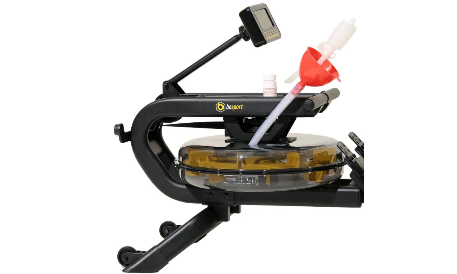 Гребный тренажер Besport ВS-6046 STRUMOK водный черно-желтый 2