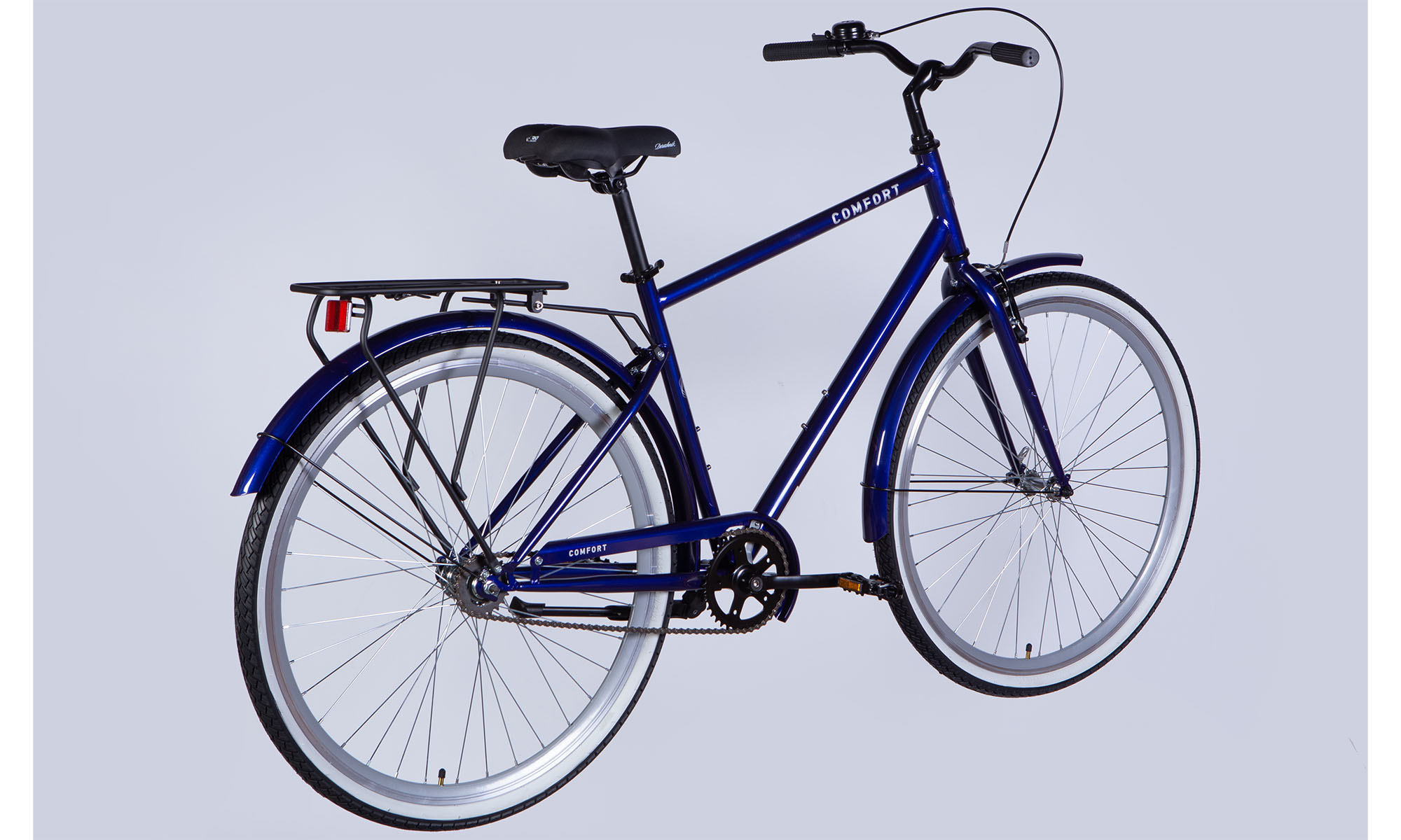 Велосипед Dorozhnik COMFORT MALE Velosteel 28", размер L, рама 20", 2025, электрик (темно-синий) 3