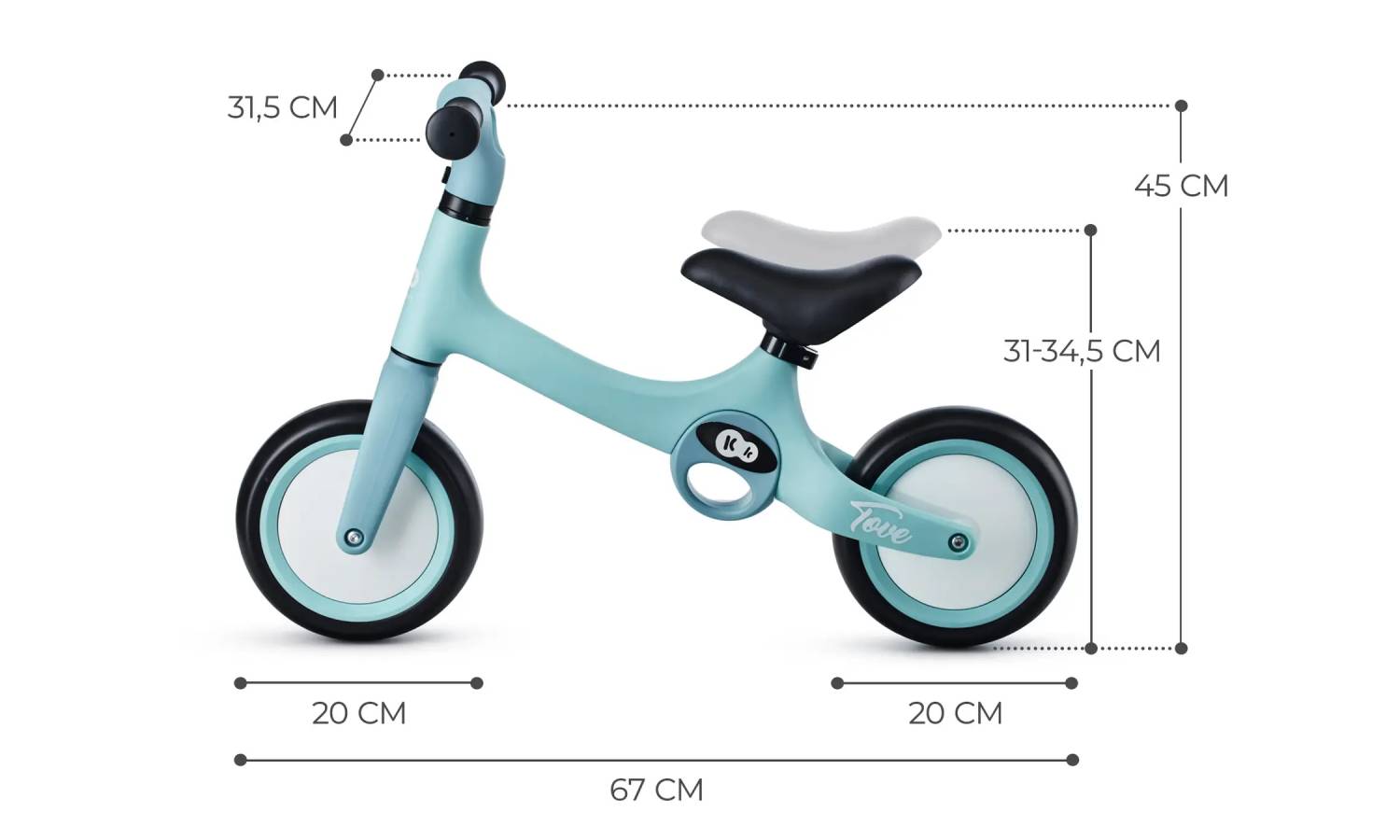 Беговел Kinderkraft Tove Sommer Mint 2