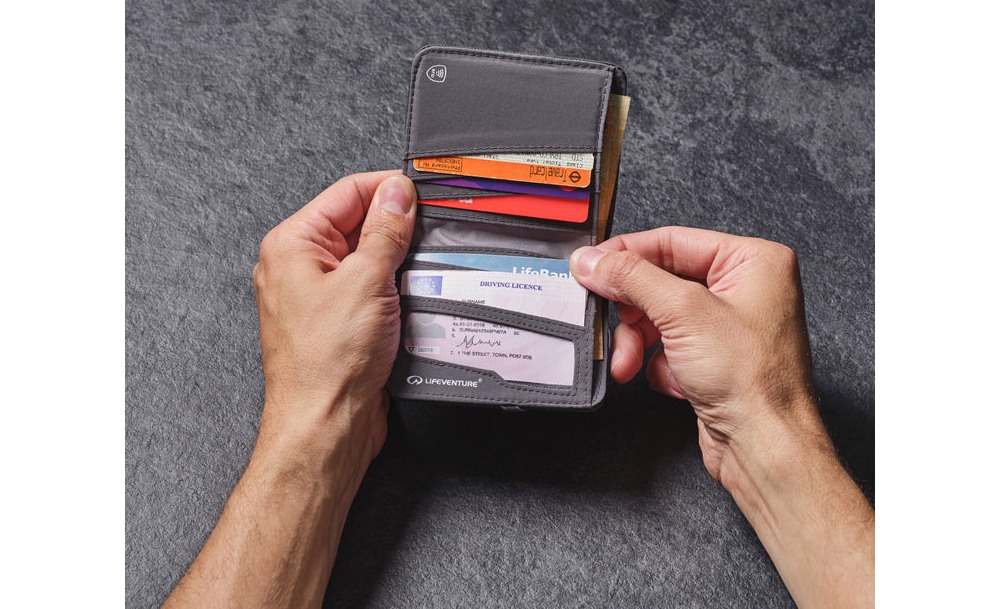 Гаманець Lifeventure Recycled RFID Compact Wallet grey 6