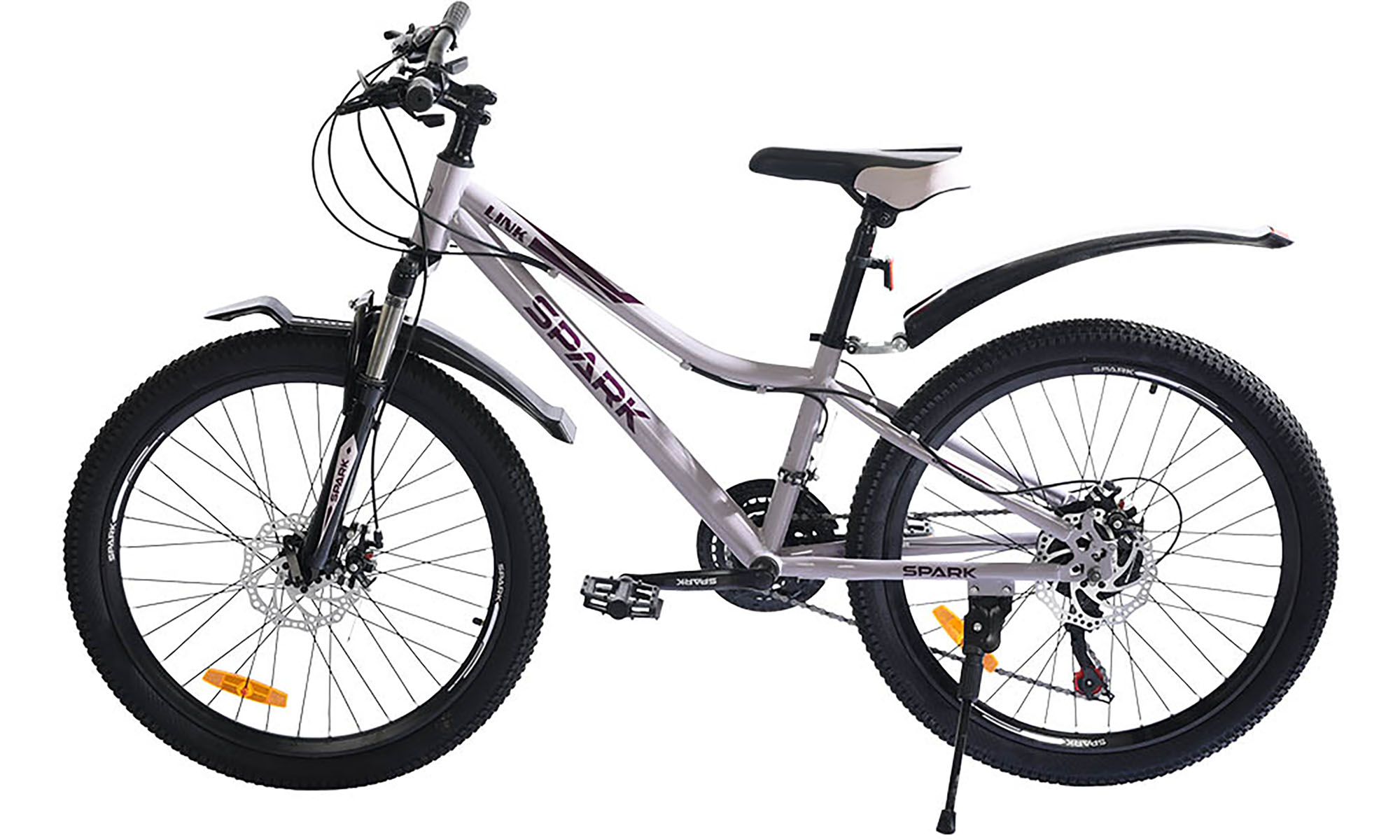 Велосипед SPARK LINK 24", размер XS, рама 12", год 2026, светло-сиреневый 5