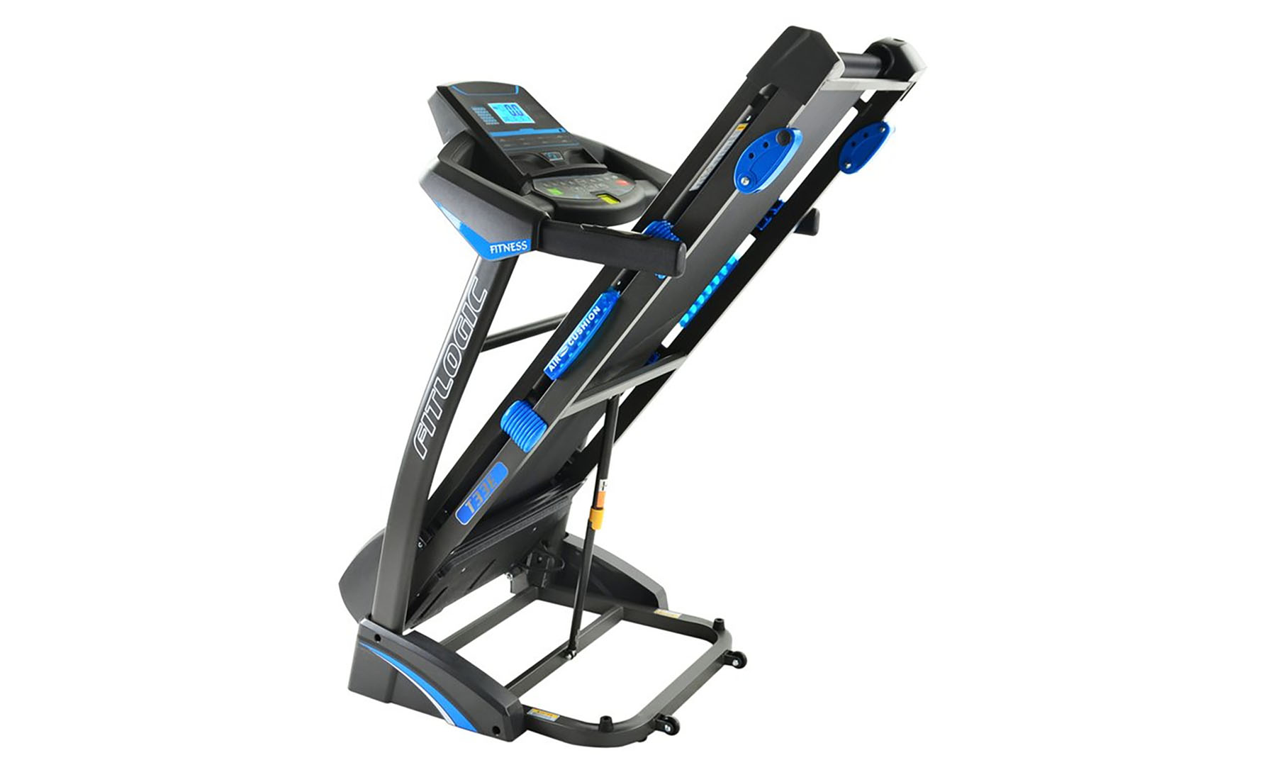 Бігова доріжка FitLogic T33E, чорно-синій 4