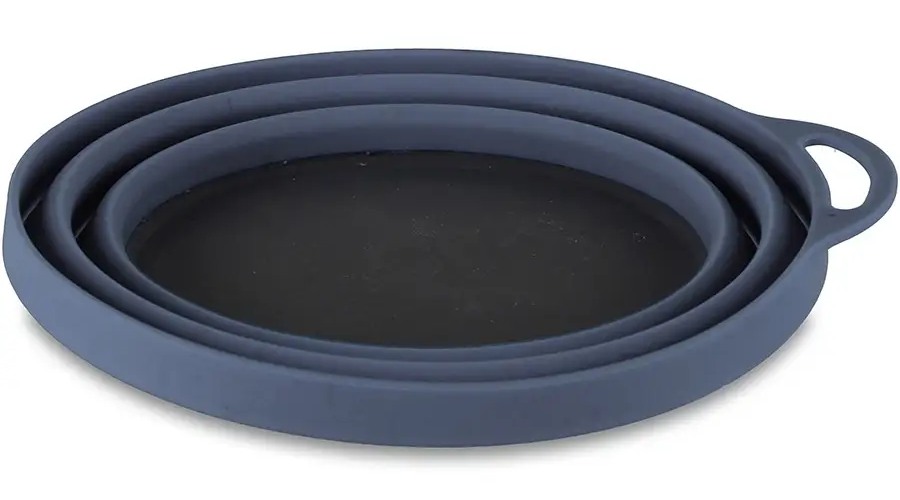 Тарілка для пікніка складана Lifeventure Silicone Ellipse Bowl graphite 4