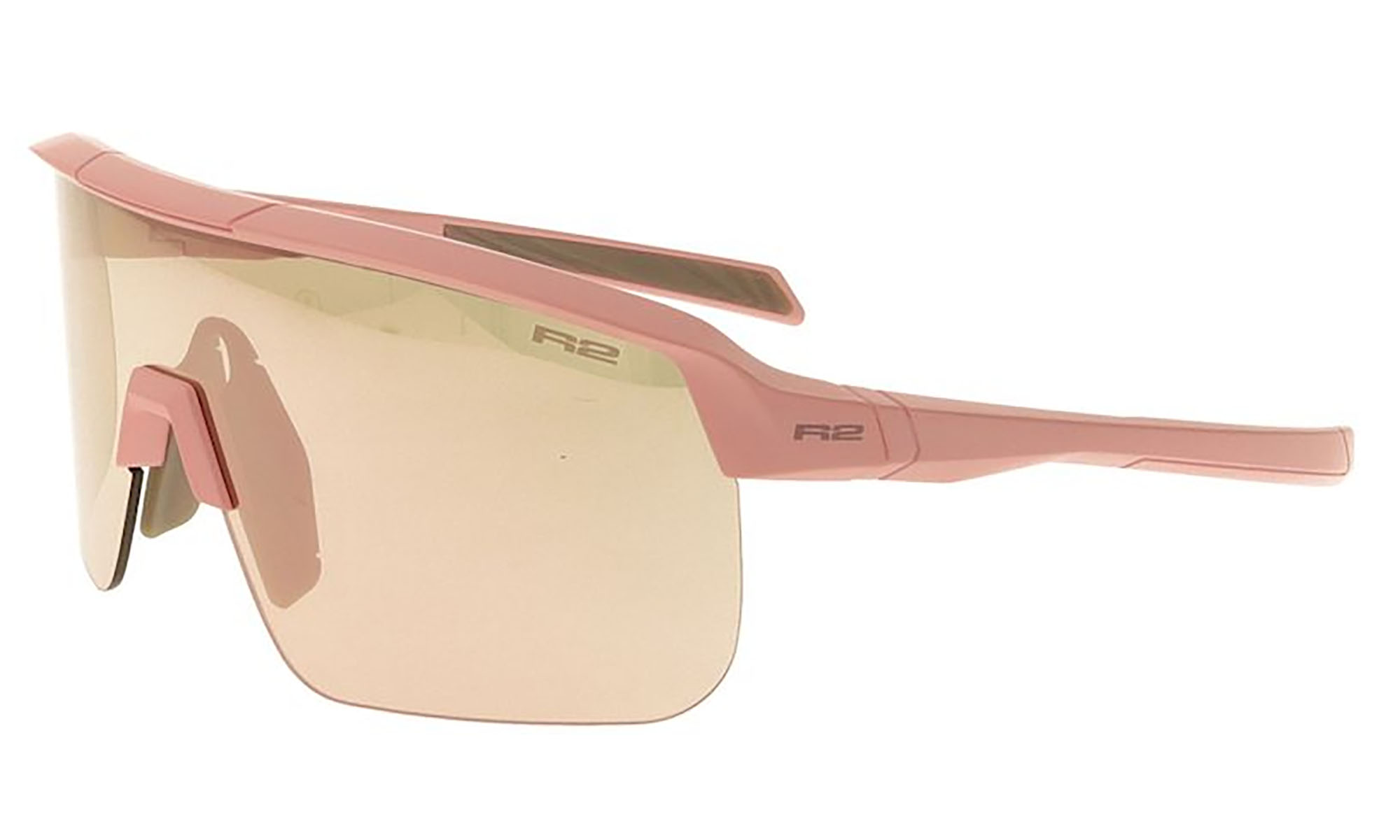 Очки подростковые R2 FUSION pink-powder (TR90), линза brown, покрытие rose gold full revo, кат. 2 