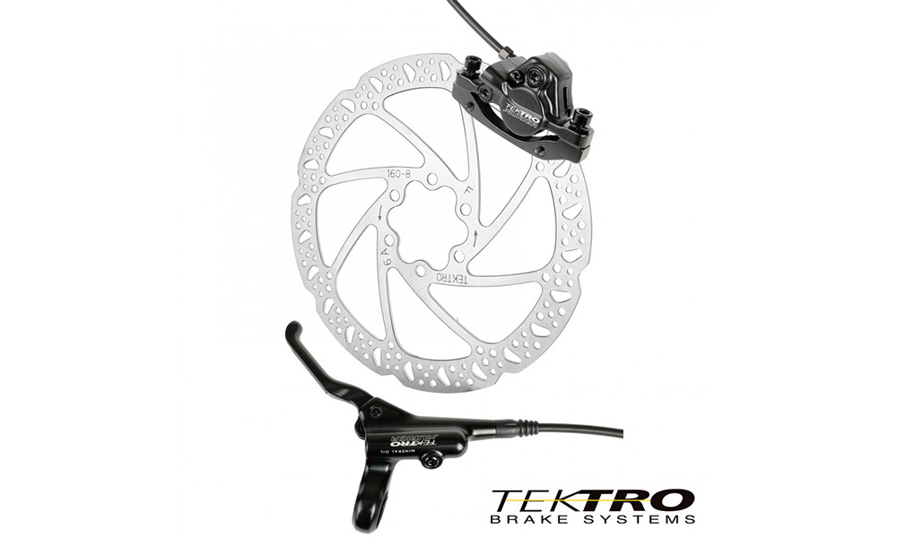 Дисковый задний гидравлический тормоз TEKTRO TK-Orion набор диск+калипер+адаптер+трос+ручка