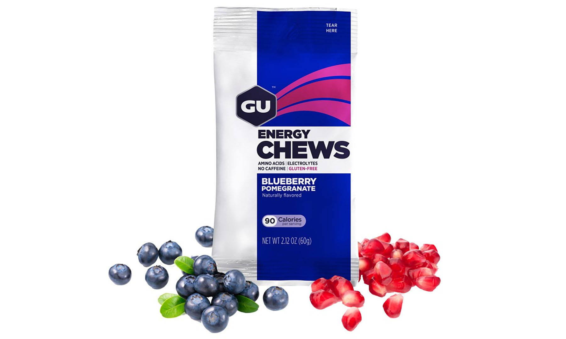 Фотография Энергетические желейки GU Energy Chews Blueberry Pomegranate, 60 г