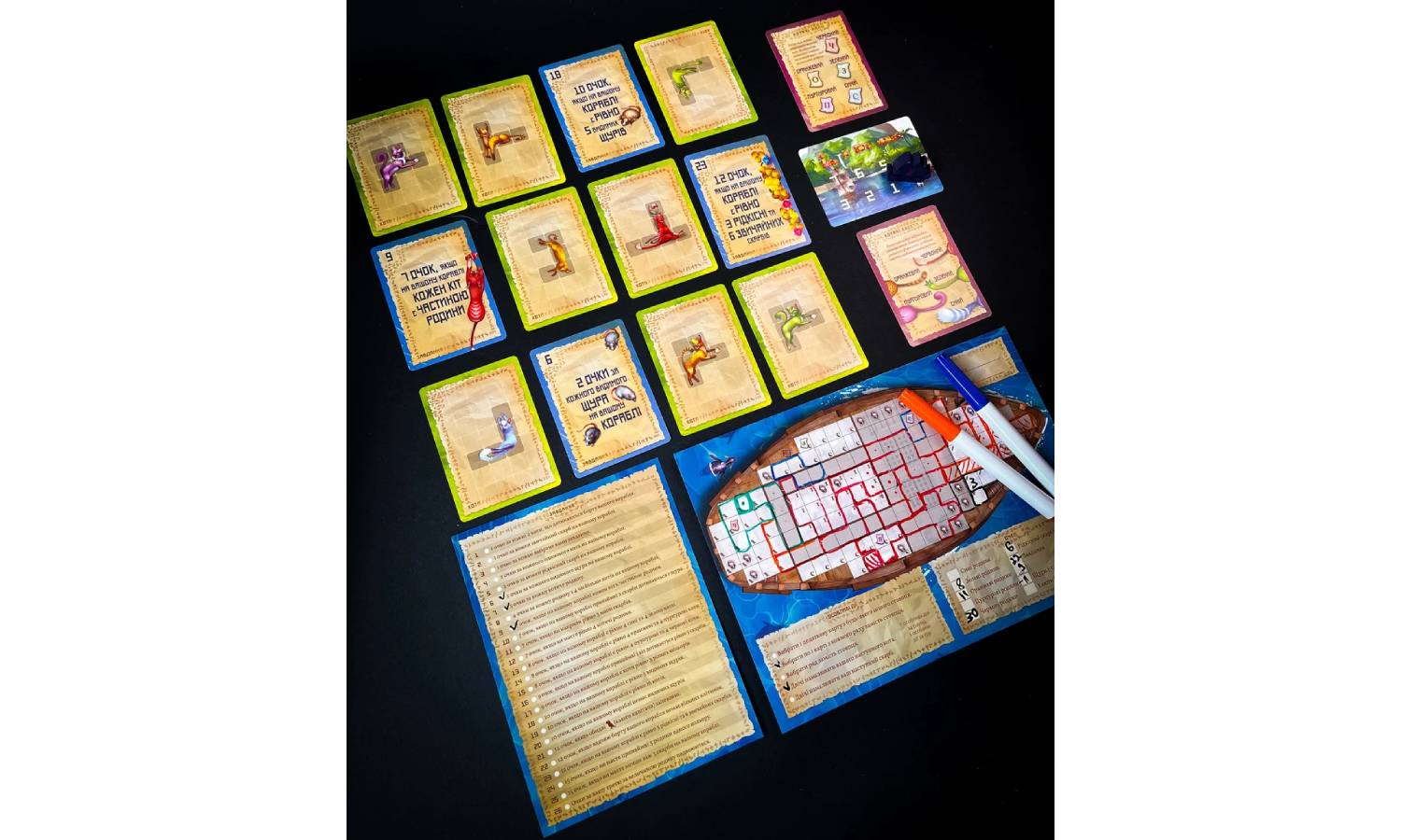 Настольная игра Остров кошек. Путешествуй и рисуй (The Isle of Cats Explore & Draw) 8