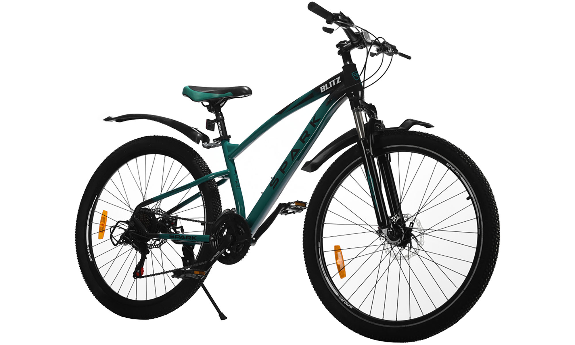 Велосипед SPARK BLITZ 27,5", размер S, рама 15", год 2025, тёмно-зелёный с чёрным 3 Велосипед SPARK BLITZ 27,5", размер S, рама 15", год 2025, тёмно-зелёный с чёрным 3