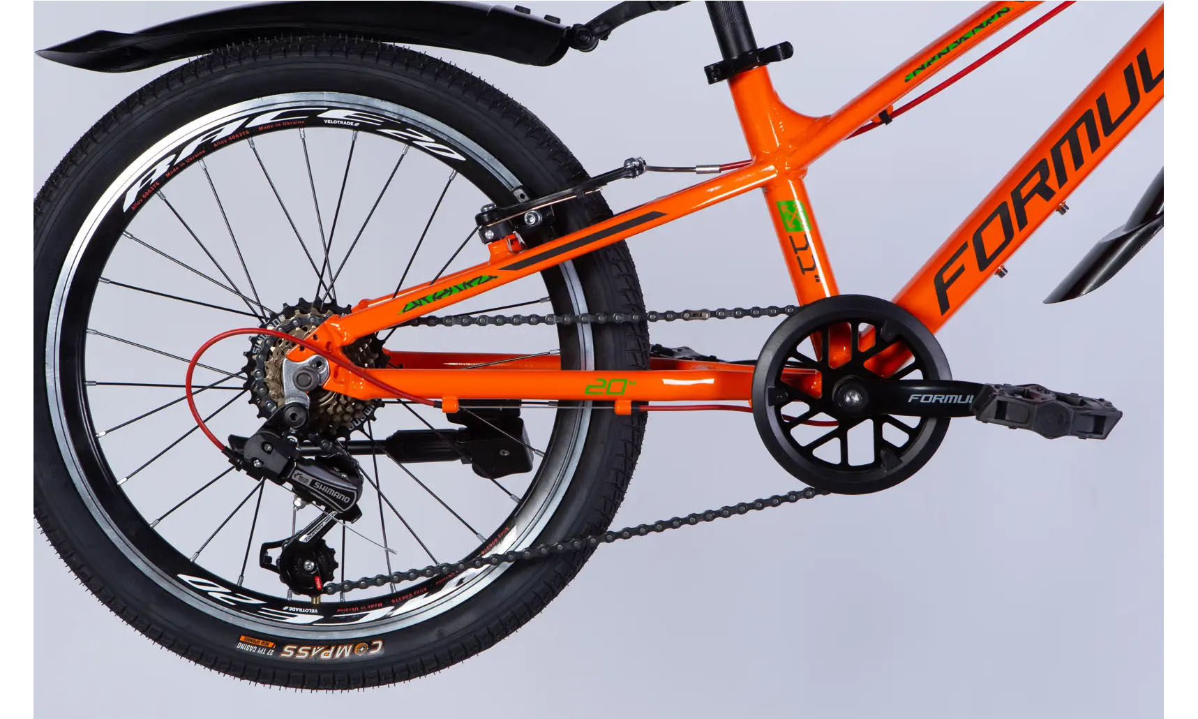 Велосипед Formula ACID Vbr FR, 20", размер XXS,  рама 11", год 2026, оранжево-черный 3