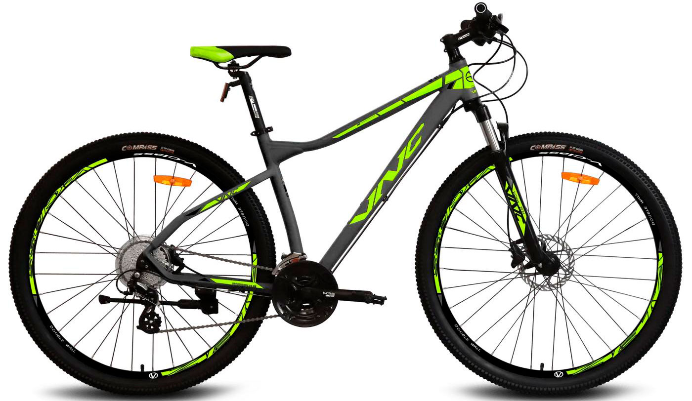 Фотография Велосипед VNC MontRider A5 27,5" размер XS 2023 Серо-зеленый