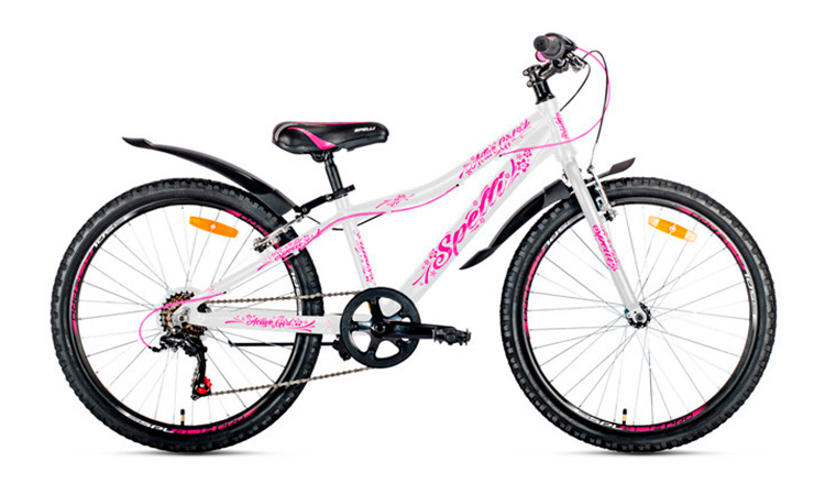 Фотография Велосипед Spelli ACTIVE GIRL 24" розовый собр. 2021 white