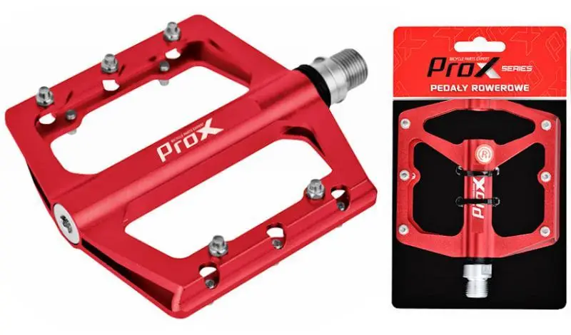 Педалі ProX Stig 24 Alu, Пром. вісь cr-mo, Червоний 2