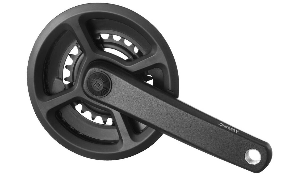 Комплект шатунів Prowheel CTD-CY01, під квадрат, 170 мм, 36-22T, на 11/10/9 шв., чорний 