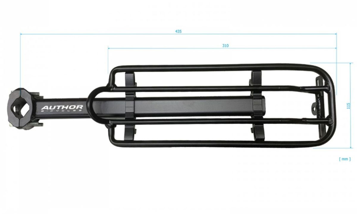 Багажник задній Author ACR-SP05-Alu на підсідельну трубу на болтах 2 Багажник задній Author ACR-SP05-Alu на підсідельну трубу на болтах 2