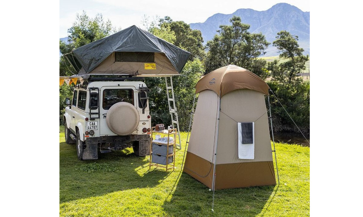 Душевая палатка Naturehike Shower Tent (NH21ZP005) коричневая 3 Душевая палатка Naturehike Shower Tent (NH21ZP005) коричневая 3