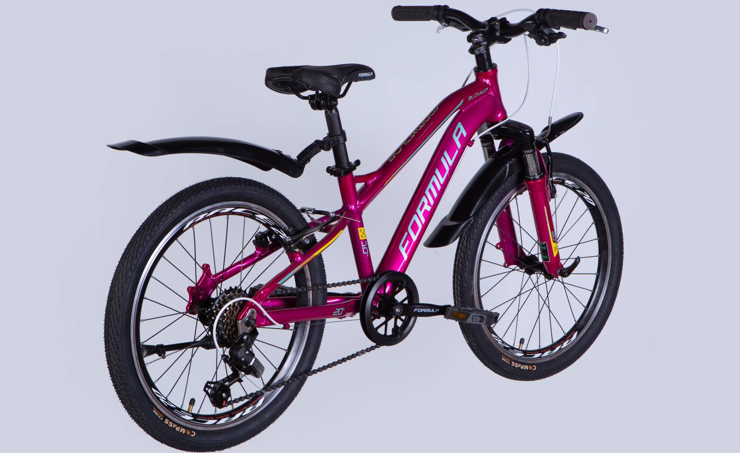 Велосипед Formula BLACKWOOD Vbr 20" рама 11" 2025 малиновий 2