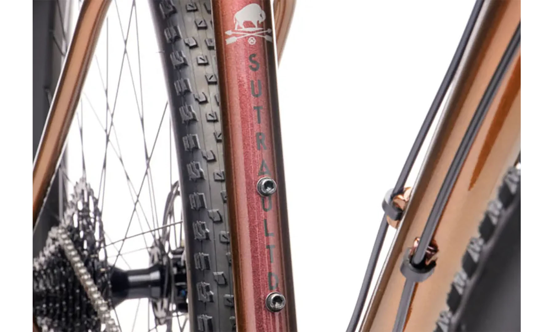 Фотографія Велосипед гравійний Kona Sutra ULTD 29" розмір рами S (50 см), 2021, Gloss Prism Rust/Purple 10