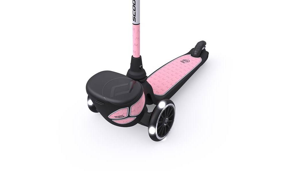 Фотографія Самокат Scoot and Ride серии Highwaykick-2 со светящимися колесами розовый, 2+ до 50 кг 4