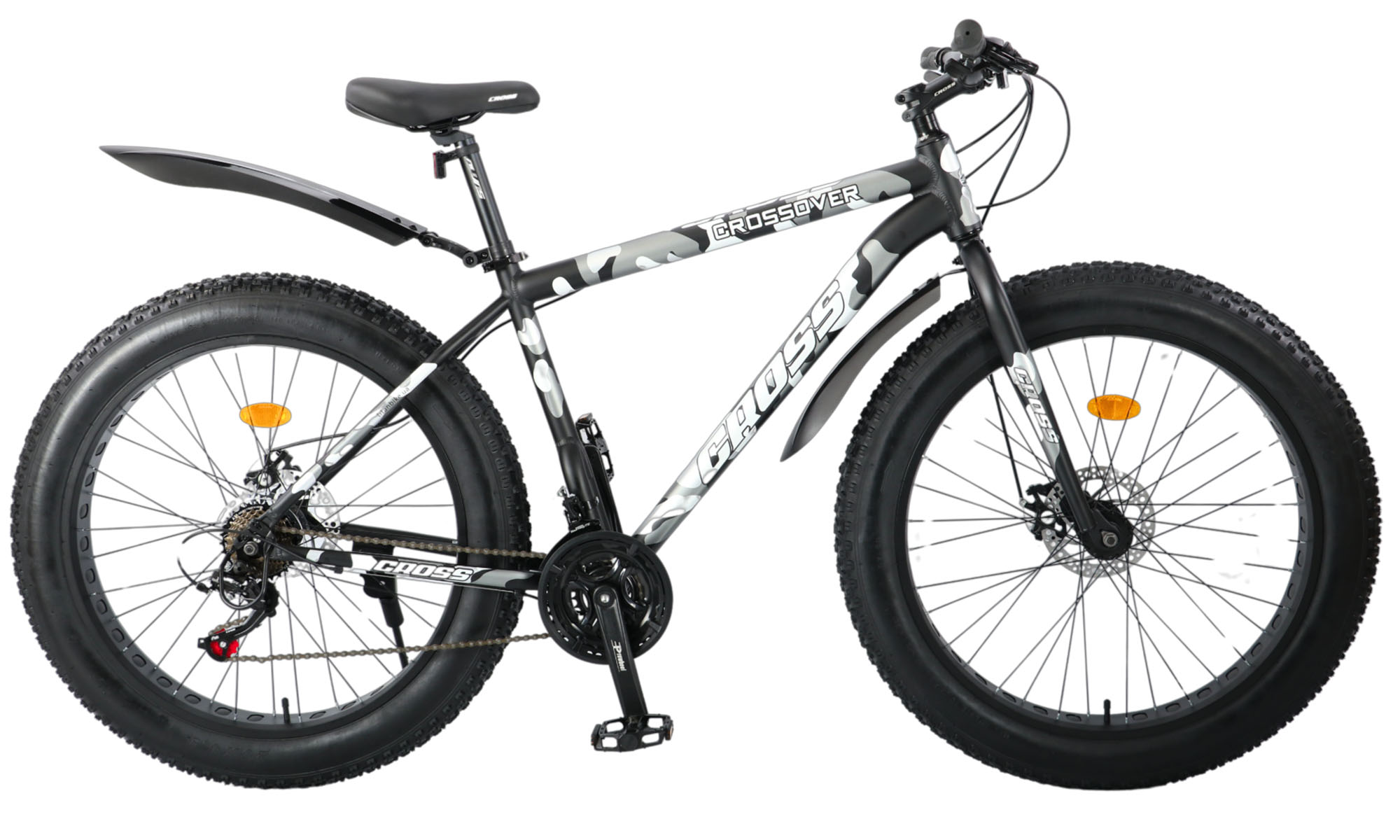 Велосипед Cross Crossover rigid 26", размер L, рама 19", год 2025, Серый/серо-зеленый Велосипед Cross Crossover rigid 26", размер L, рама 19", год 2025, Серый/серо-зеленый