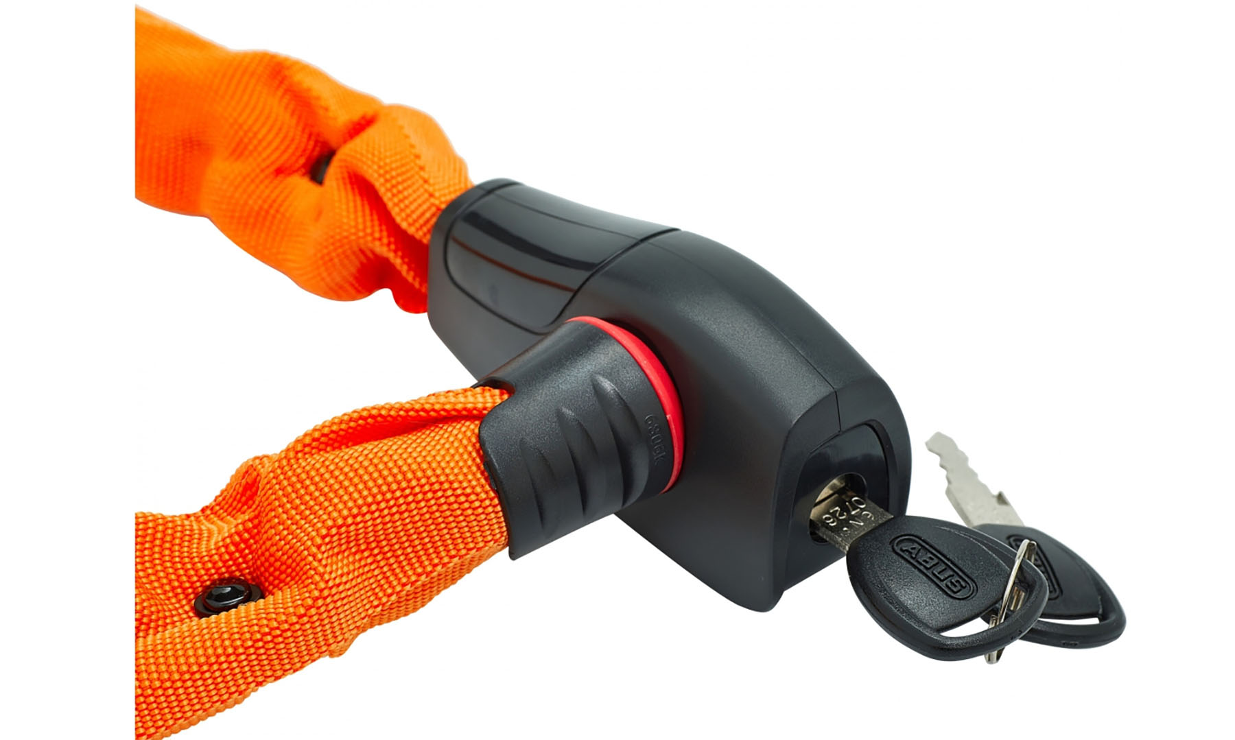 Замок із ланцюгом ABUS 6806K/85 NEON OG помаранчевий (square Chain) 2