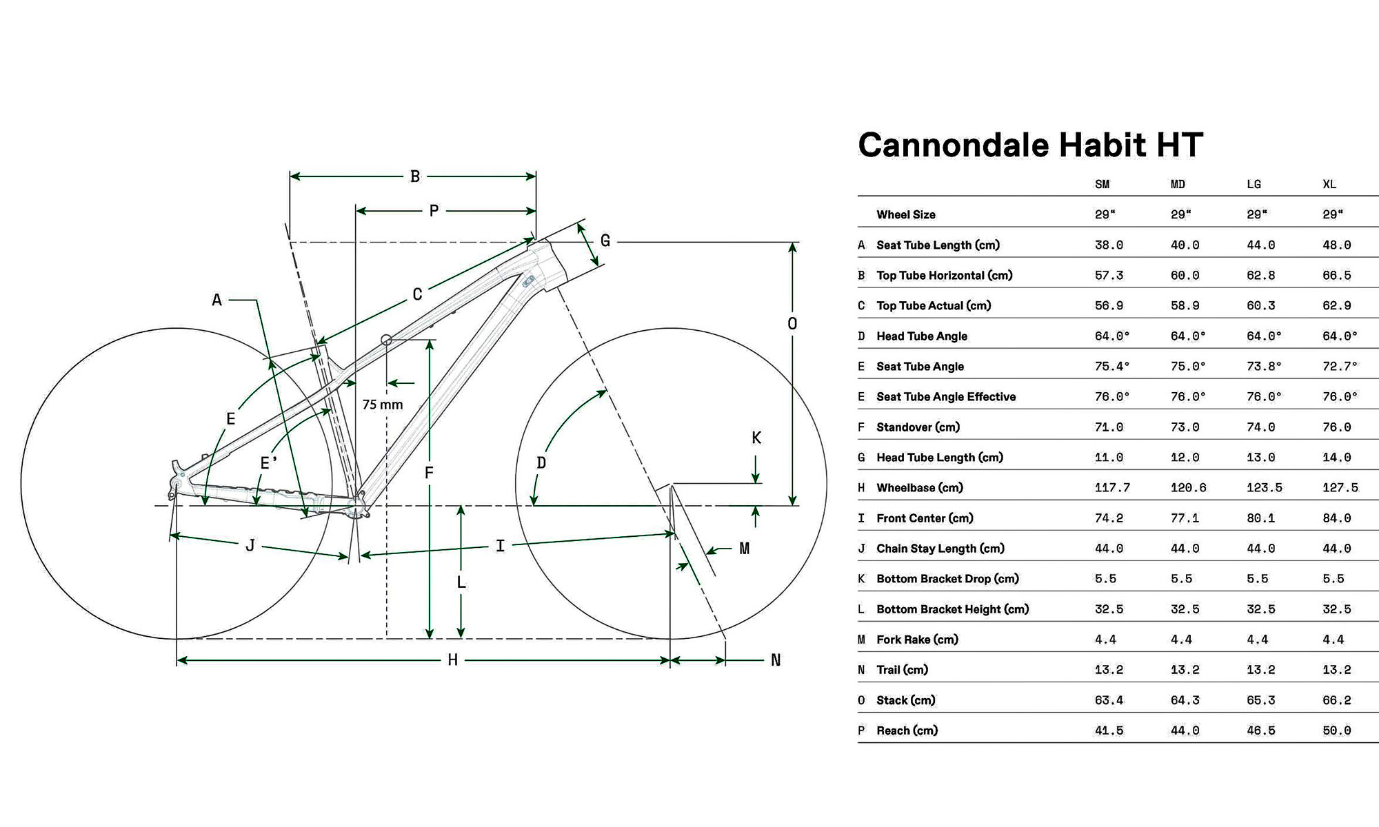 Велосипед Cannondale HABIT HT 3 29", рама L 2025 BPL (чорний) 8 Велосипед Cannondale HABIT HT 3 29", рама L 2025 BPL (чорний) 8
