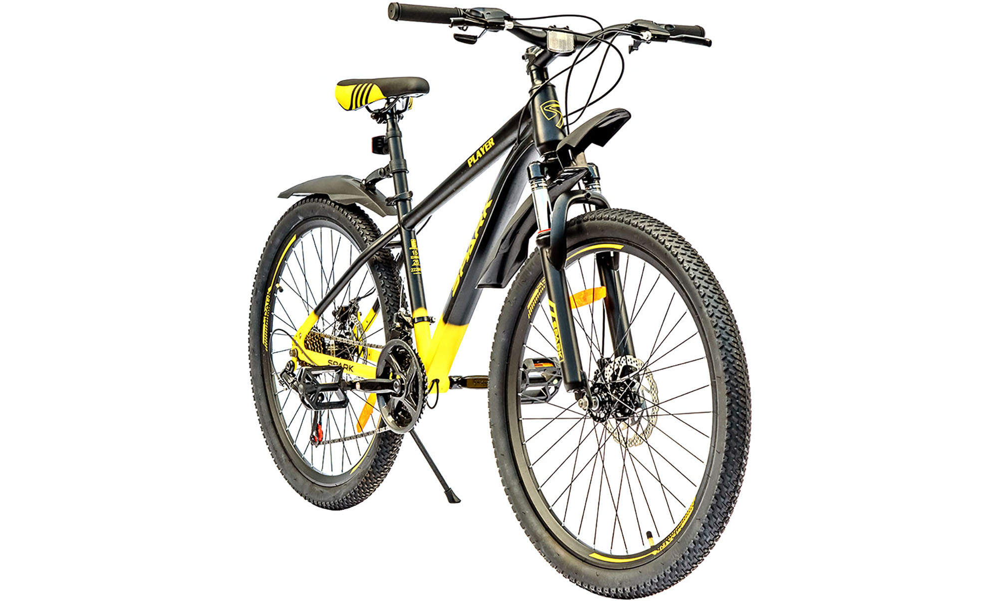 Велосипед SPARK PLAYER 26", размер S, рама 15", год 2025, черно-желтый 2