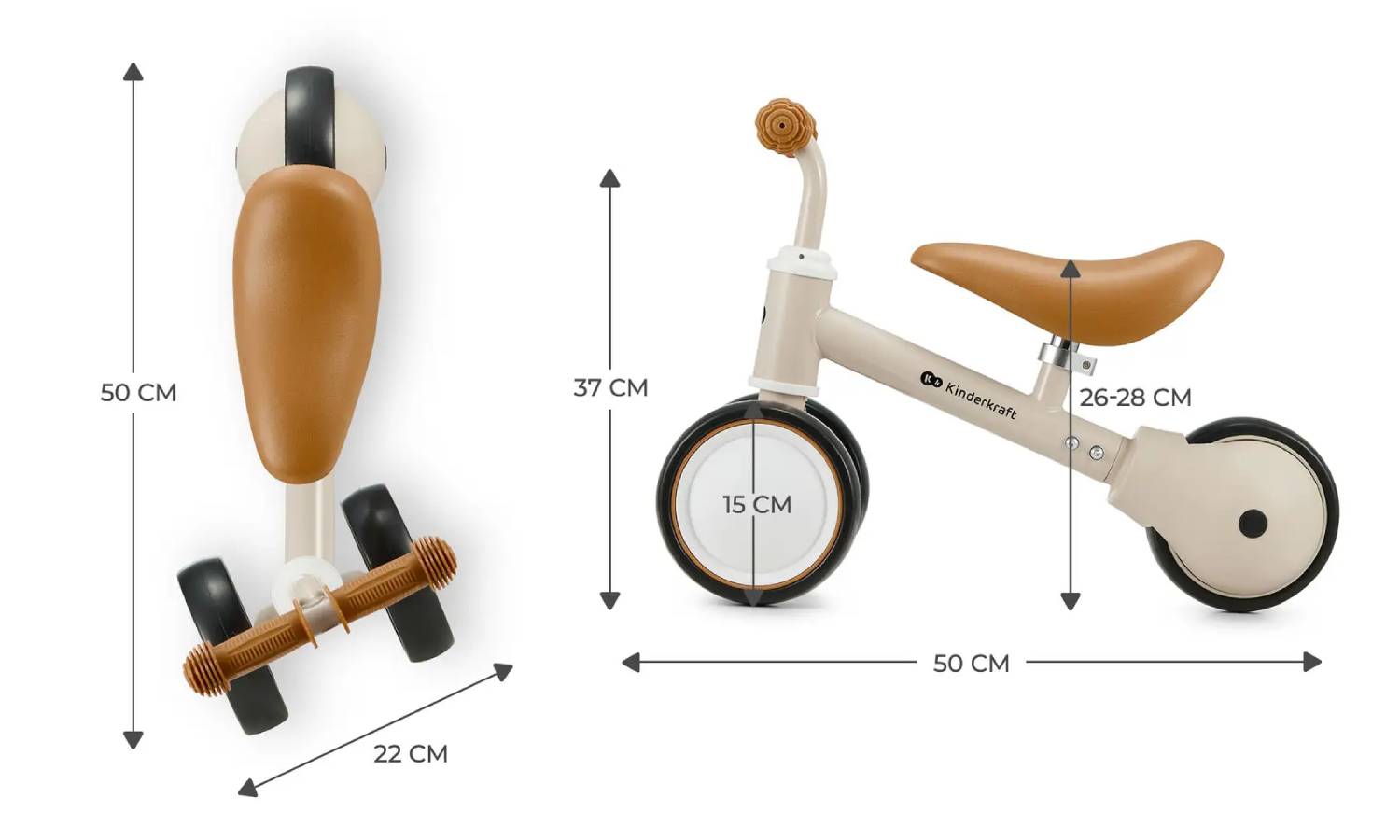 Каталка-біговіл Kinderkraft Cutie Light Beige 5