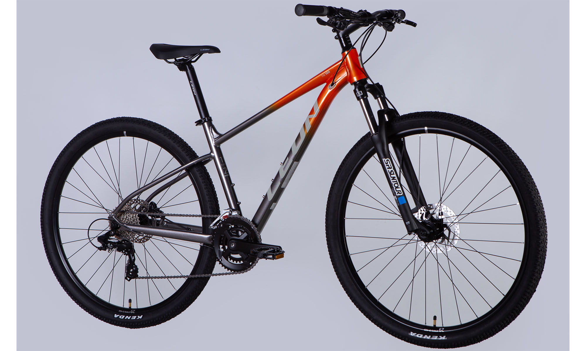Велосипед Leon TN 100 HDD 29", размер M, рама 17", год 2025, оранжево-серебристый 3 Велосипед Leon TN 100 HDD 29", размер M, рама 17", год 2025, оранжево-серебристый 3