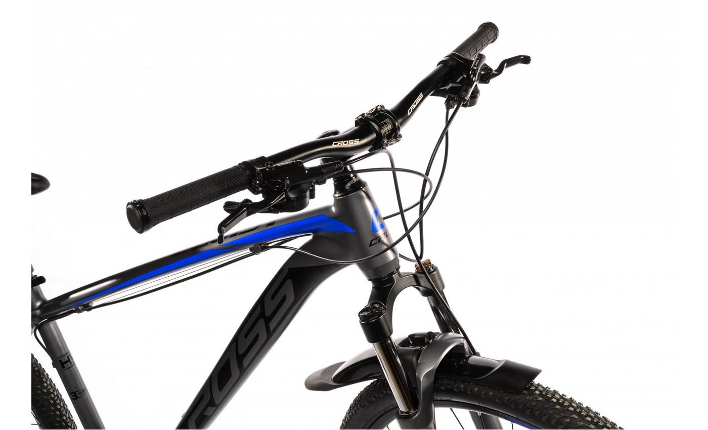 Фотографія Велосипед Cross Egoist V1.0 29" розмір М рама 18 2022 Сірий-Блакитний 3